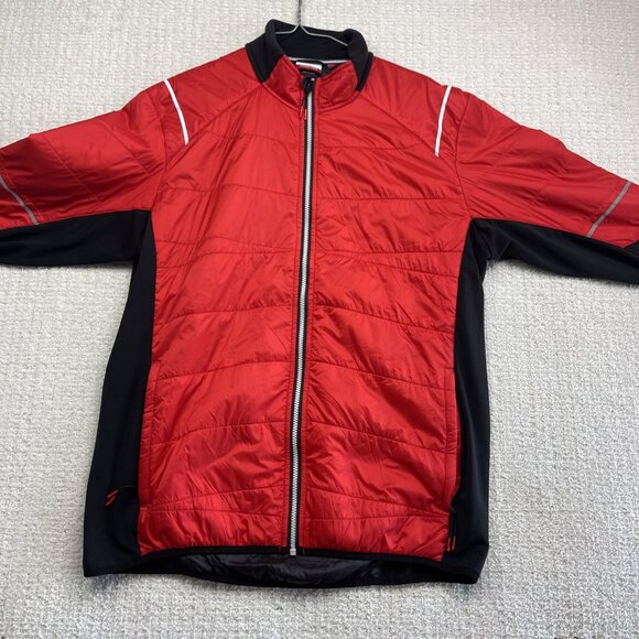 SWIX Quilted Jacket Mens XL Red Full Zip Insulated Lightweight Cross-Country Ski - Picture 8 of 13